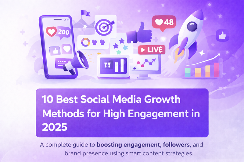 10 Best Social Media Growth Methods for High Engagement in 2025