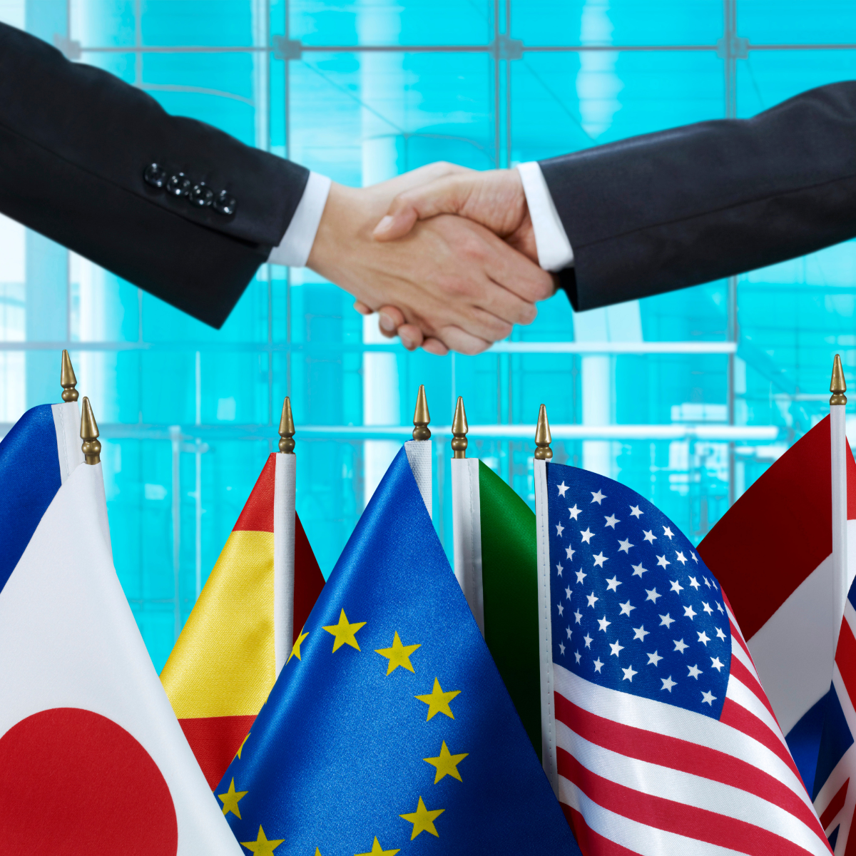 European Union and USA, emphasizing global partnerships in lead generation and digital brandin